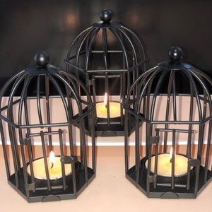 NWT Decorative Votive Candle Bird Cages